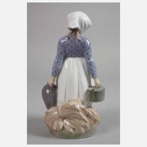 Kopenhagen Bauernmädchen beim Essentragen