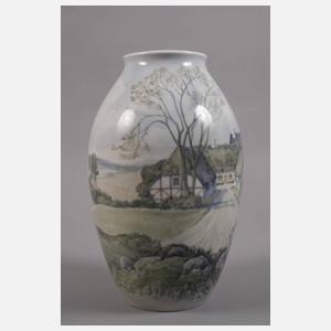 Kopenhagen Unikatvase Landschaftsmalerei