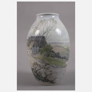 Kopenhagen Unikatvase Landschaftsmalerei