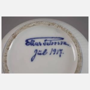 Kopenhagen Unikatvase Blumenmalerei