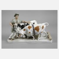 Meissen "Bauer mit Ochsengespann”111