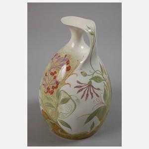 Rozenburg Henkelkrug Pfauendekor