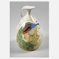 Rozenburg Henkelkrug Pfauendekor111