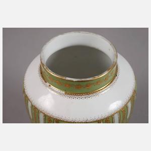 Stulz Straßburg Jugendstilvase Goldmalerei