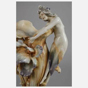 Volkstedt figürliche Jugendstilvase