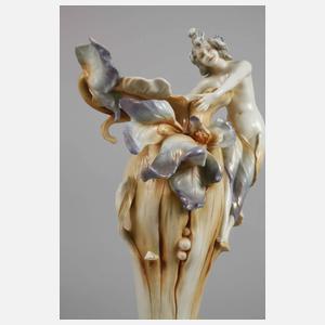 Volkstedt figürliche Jugendstilvase