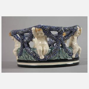 Karlsruher Majolika "Fruchtschale mit Putten"