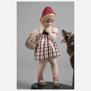 Goldscheider Wien "Rotkäppchen und der Wolf"