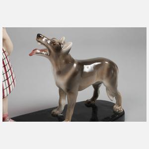 Goldscheider Wien "Rotkäppchen und der Wolf"