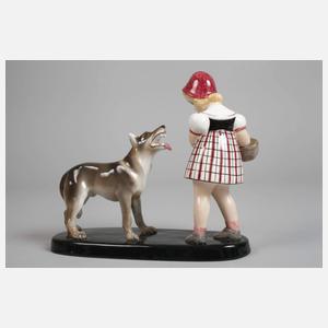 Goldscheider Wien "Rotkäppchen und der Wolf"