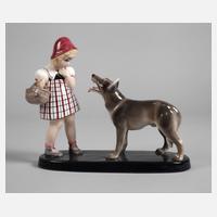 Goldscheider Wien "Rotkäppchen und der Wolf"111