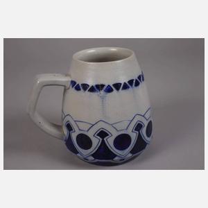 Westerwald drei Bierkrüge Jugendstil