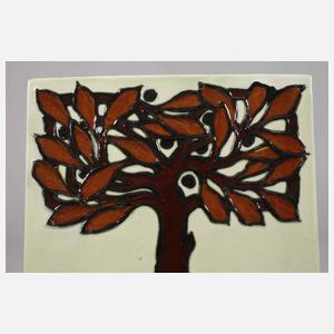 Max Laeuger Kandern Fliese "Baum"