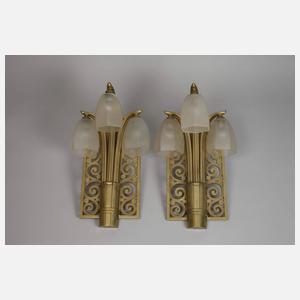 Paar Wandlampen Art déco