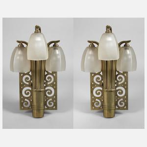 Paar Wandlampen Art déco