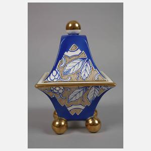 Royal Dux Böhmen Deckeldose Art déco