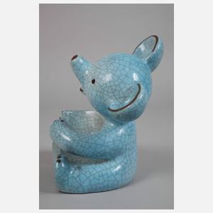 Walter Bosse, sitzender Bär als Flaschenhalter