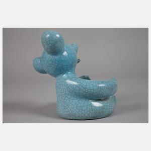 Walter Bosse, sitzender Bär als Flaschenhalter