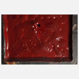 Frauenkopf mit Locken und Kragen