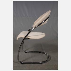 Thonet drei Stahlrohrstühle