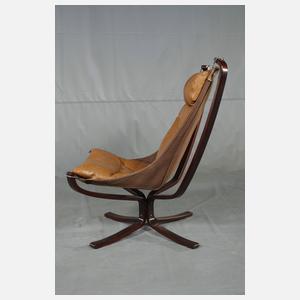 "Falcon-Chair" mit Ottomane