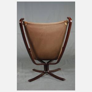 "Falcon-Chair" mit Ottomane