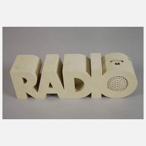 Radio und Tischuhr Design