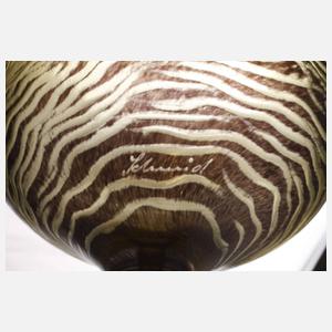 Schmid-Jacquet Pokalglas mit Schwanenmotiven