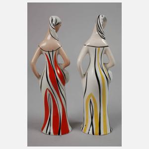 Cmielow/Krzysztof Polen Figurenpaar "Dame mit Korb"