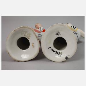 Cmielow/Krzysztof Polen Figurenpaar "Dame mit Korb"