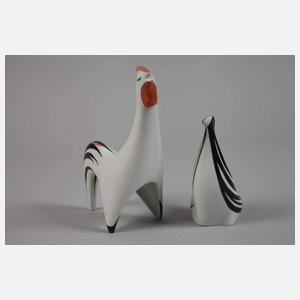 Cmielow Polen Hahn und Henne