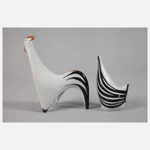 Cmielow Polen Hahn und Henne