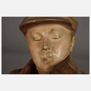 Rosé, Knabe mit Büchern und Schultasche