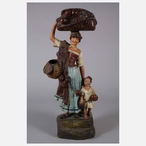 Neapolitanische Marktfrau mit Kind