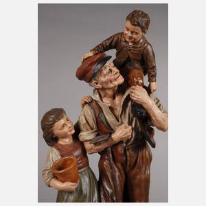 Joseph le Guluche, Großvater mit Enkelkindern