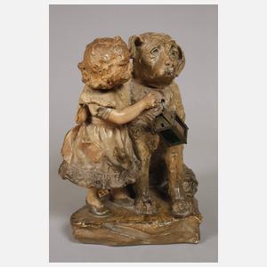 Lemaire, Tischlampe Kind mit Hund