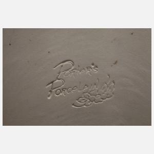 Porzellanbildplatte Kinderbildnis