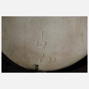 KPM Berlin Bildplatte Frauenportrait als Odaliske