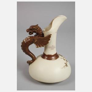 Böhmen Karaffe mit Drachenhenkel