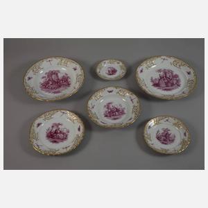 Fraureuth umfangreiches Prunkservice "Rococo"