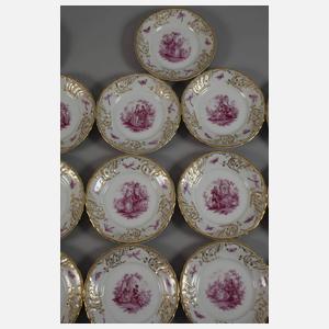 Fraureuth umfangreiches Prunkservice "Rococo"