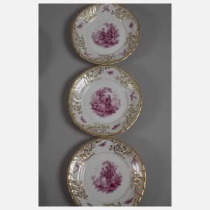 Fraureuth umfangreiches Prunkservice "Rococo"