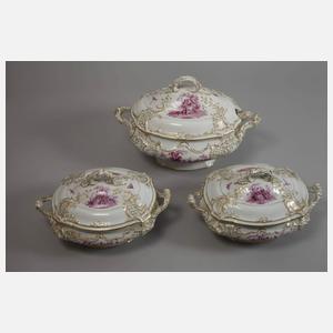 Fraureuth umfangreiches Prunkservice "Rococo"