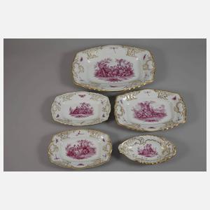 Fraureuth umfangreiches Prunkservice "Rococo"