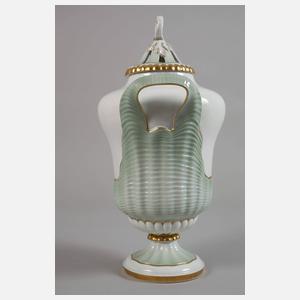 Fürstenberg Potpourrivase mit Muschelrelief