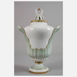 Fürstenberg Potpourrivase mit Muschelrelief