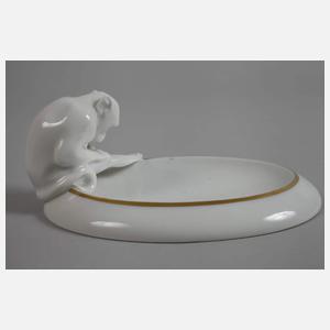 Hutschenreuther "Aschenschale mit Affe"