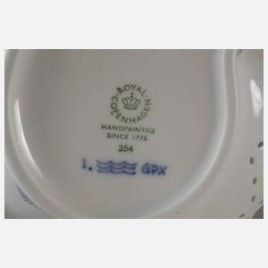 Kopenhagen Blattschale "Musselmalet Vollspitze"