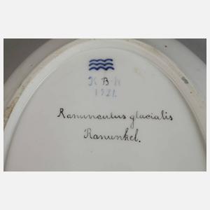 Kopenhagen ovale Schüssel "Flora danica-Stil"