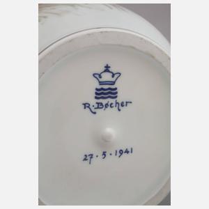 Kopenhagen große Unikatvase Märchenszene